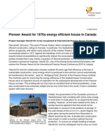 2015 04 13 Passive-House-Conference Pioneer-Award Press-Release