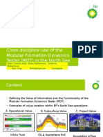 Cross-discipline use of MDT in North Sea