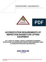 Accreditation Requorements of Inspection Bodies For Lifting Equipment