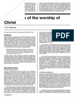 The Origins of Worship of Christ in Early Christianity