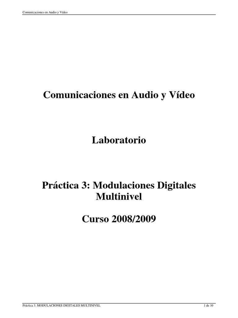 MODDIG | PDF | Modulación | Protocolos de capa física