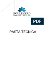 Pasta técnica para lojas do Boulevard Shopping Camaçari