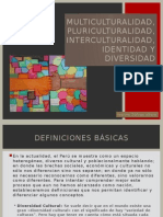 Multiculturalidad Pluriculturalidad Interculturalidad y Diversidad