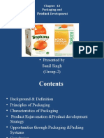 Packaging and Product Development