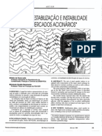 Planos de Estabilização e Instabilidade Nos Mercados Acionarios