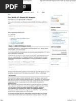 Win32 Window Wrapper Tutorial