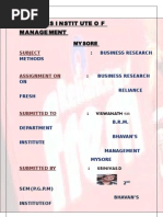 Download RELIANCE FRESH SRINIVAS D SRINIVAS_MYSORE by Srinivas Devegowda SN2871355 doc pdf