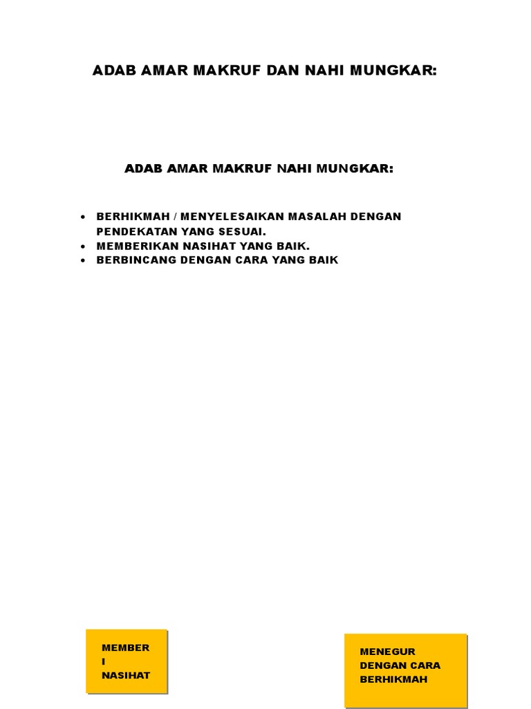 Adab Amar Makruf Dan Nahi Mungkar Pdf