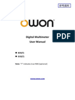 Owon Digital Multimeter b35 d35 User Manual