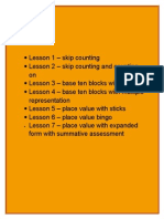 Educ 345 Unit Plan Table of Contents