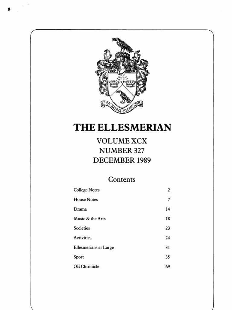 The Ellesmerian 1989 - December pic