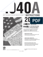 IRS 1040a Instruction Book
