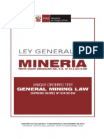 Ley General de La Mineria
