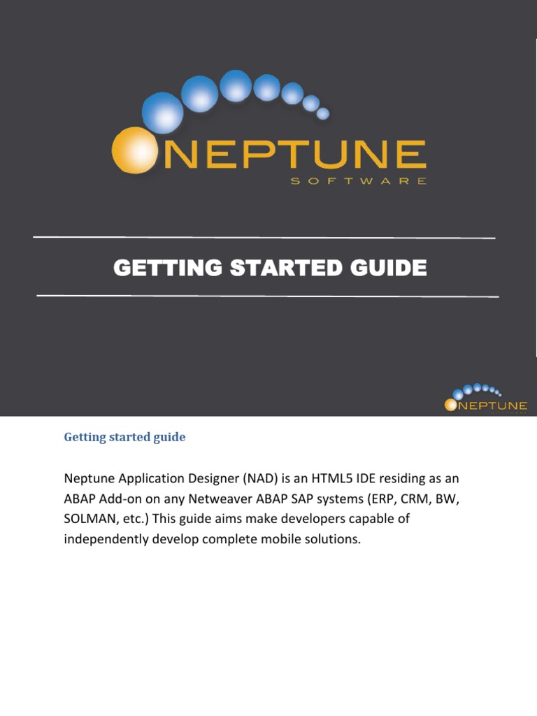 Neptune Getting Started Guide Html5 J Query