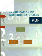 Clasificacion de Numeros Naturales