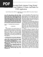 Design of Microstrip Patch Antenna Using Slotted Partial Ground and Addition of Stairs and Stubs For UWB Application