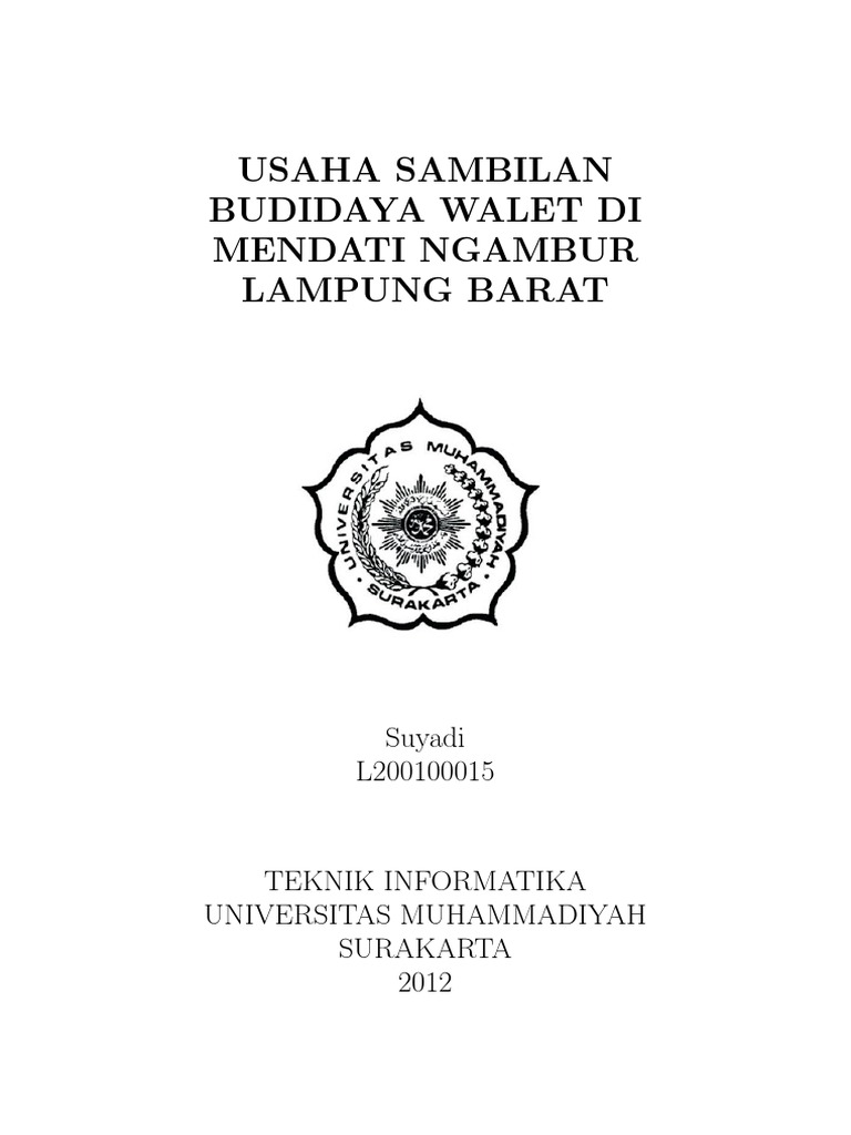 Budidaya Walet PDF | PDF