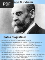 Emile Durkheim 