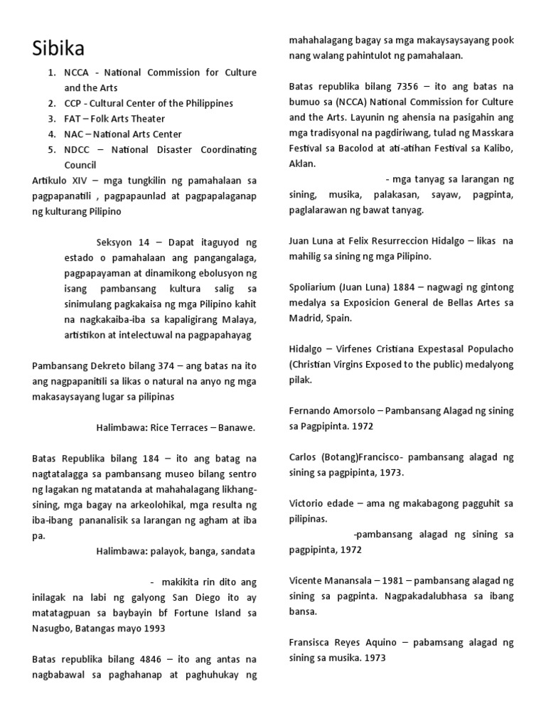 Social Studies Notes (Tagalog) PDF