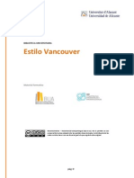 Datos puntuales del estilo Vancouver