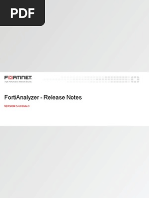 Fortianalyzer 5 4 0 Beta 3 Release Notes Computer Architecture Computing