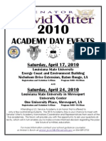 Academy Day Events: Saturday, April 17, 2010