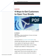 4 Ways To Get Customers To Open Your Emails