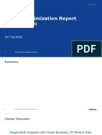 Cluster Optimization Report W100 01102015
