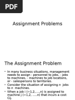 Ch-4 Assignment Problems