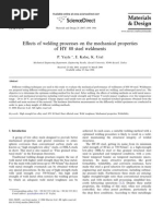 A10 Effects of Welding Processes On The Mechanical Properties of HY 80 Steel Weldments