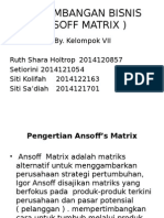 Pengembangan Bisnis (Ansoff Matrix)