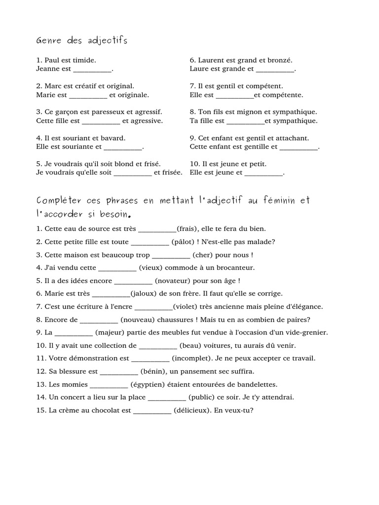 Exercices C Est Il Est