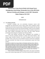 Download Metode Buzz Group disertai Media Lidi Sebagai Upaya Meningkatkan Hasil Belajar Matematika Siswa Kelas IIB Pokok Bahasan Perkalian pada bilangan cacah di MIN Yehsumbul Tahun Pelajaran 2012rtf by Rahma Meity SN287251226 doc pdf