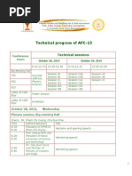 Programme - AFC-13 - The 13th Asian Foundry Congress Hanoi