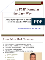 Learning PMP Formulas The Easy Way