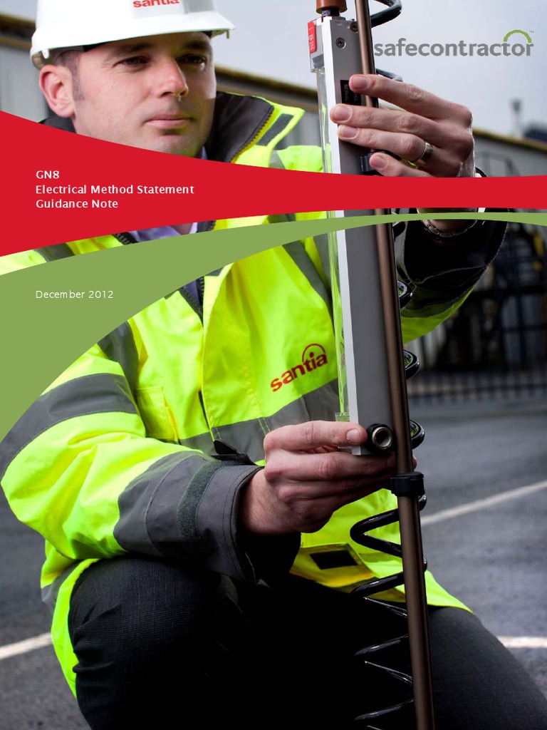 Electrical Method Statement Guide | PDF | Electrical Wiring | Risk