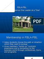 Fbla-Pbl Promotional Presentation