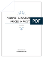 Curriculum Development Process in Pakistan