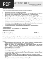 Senior Human Resources Manager in Pleasanton CA Resume Tracy Heskett