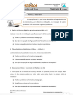 Tarefa 2 Formula Resolvente