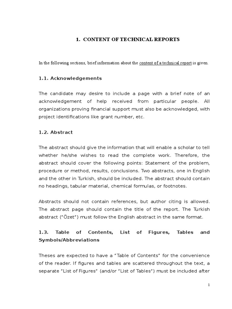 Technical Report Guidelines | PDF | Letter Case | Abstract (Summary)