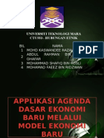 Applikasi Agenda Dasar Ekonomi Baru Melalui Model Ekonomi