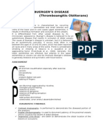 Buerger'S Disease (Thromboangitis Obliterans) : Description