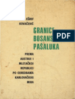 Ešref Kovačević - Granice Bosanskog Pašaluka (Prema Austriji I Mletačkoj Republici Prema Odredbama Karlovačkog Mira)