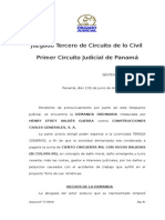 Sentencia #27/204-06 Accidente de Trabajo