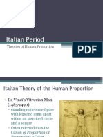 Italian Period: Theories of Human Proportion