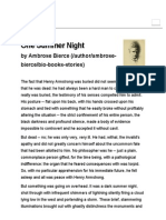 One Summer Night by Ambrose Bierce