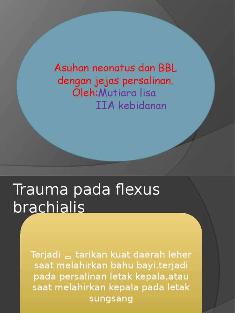 Asuhan Neonatus: Jejas Persalinan dan Penanganan | PDF | Sains & Matematika