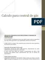 Calculo para Central de Gás