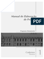 Manual de Elaboracao de Projetos - IPHAN MONUMENTO